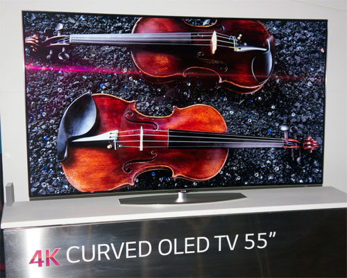LG 4K curved OLED TV