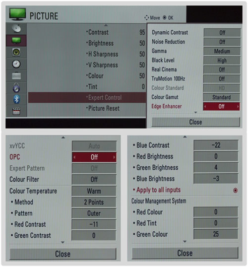 LG 42SL9000's Graphical User Interface