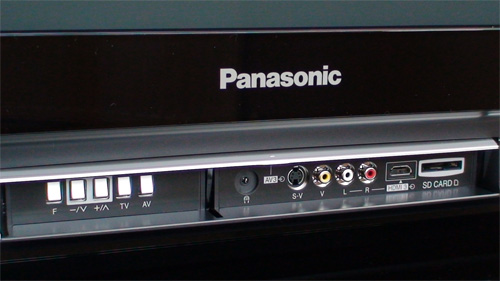 Front inputs on Panasonic TH42PZ80