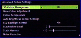 Advanced picture settings page 1