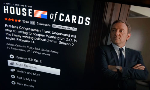House of Cards S2 in 4K