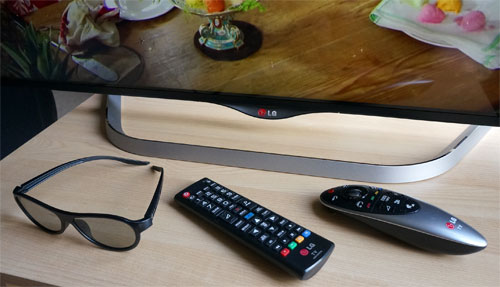 Remote controls and polarized 3D glasses