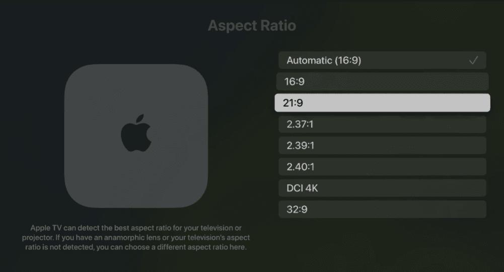 Apple TV 4K to get support for multiple aspect ratios