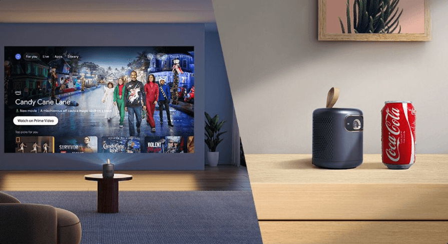 ETOE's newest coke can-sized projector packs a punch