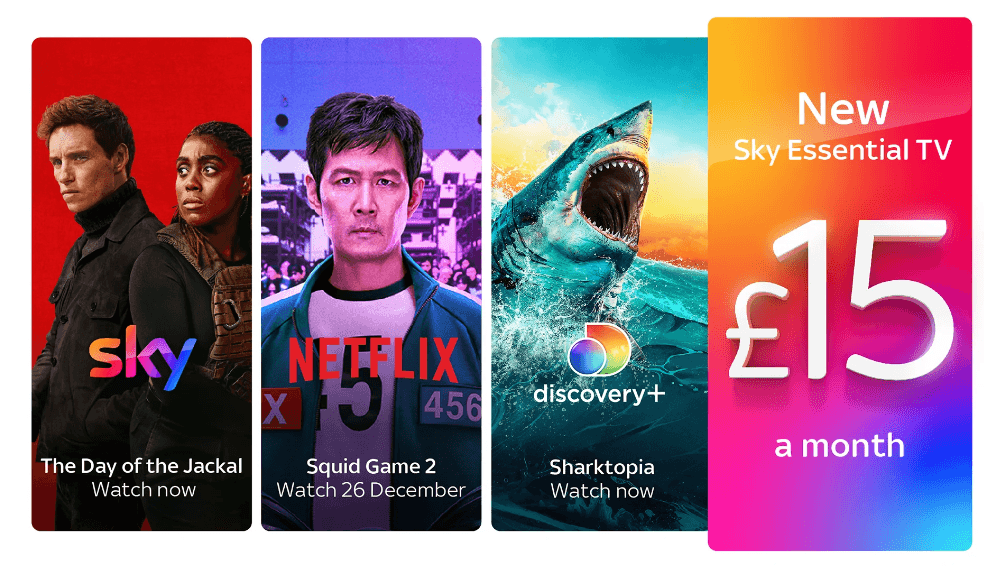 Sky is now cheaper than ever, starting at just 50p per day