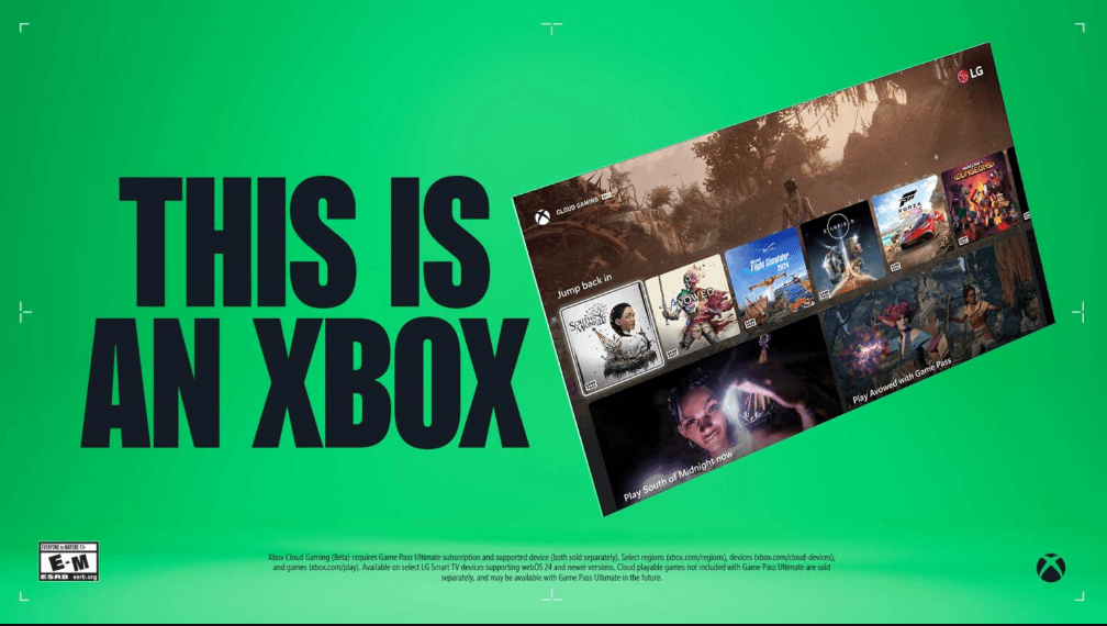 LG TVs finally get the Xbox app for cloud gaming