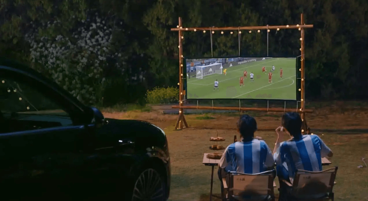 Huawei resurrects the drive-in cinema with car headlights that project movies