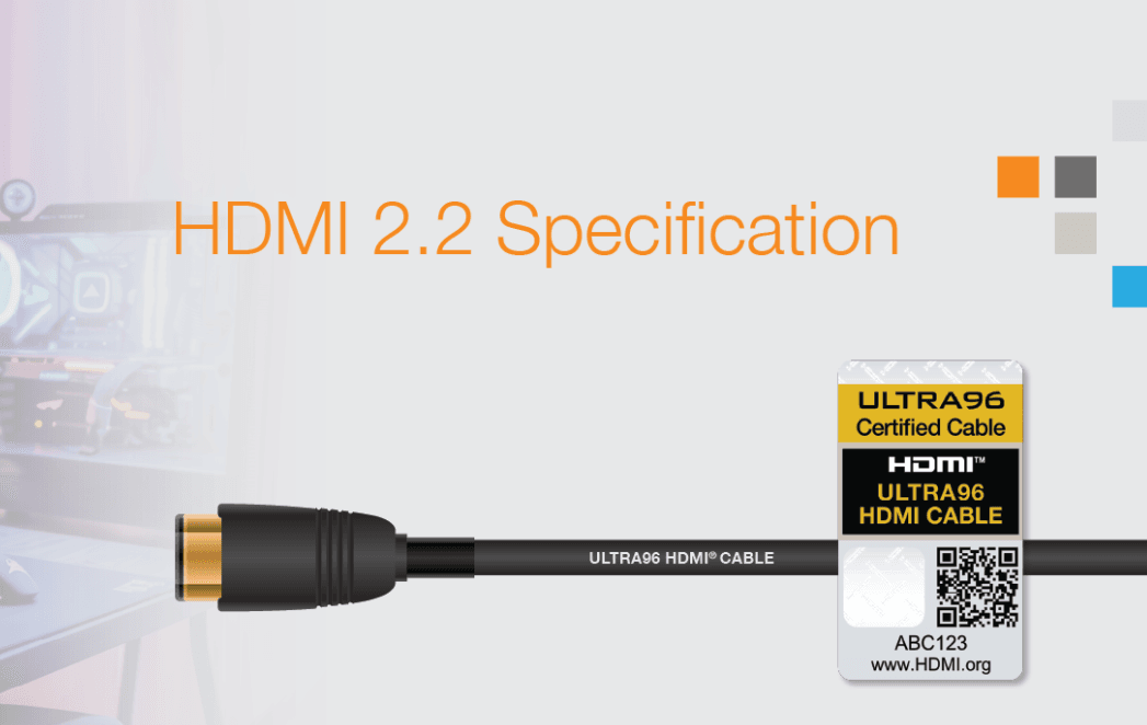 We'll probably see the first 96Gbps HDMI 2.2 TVs debut next year