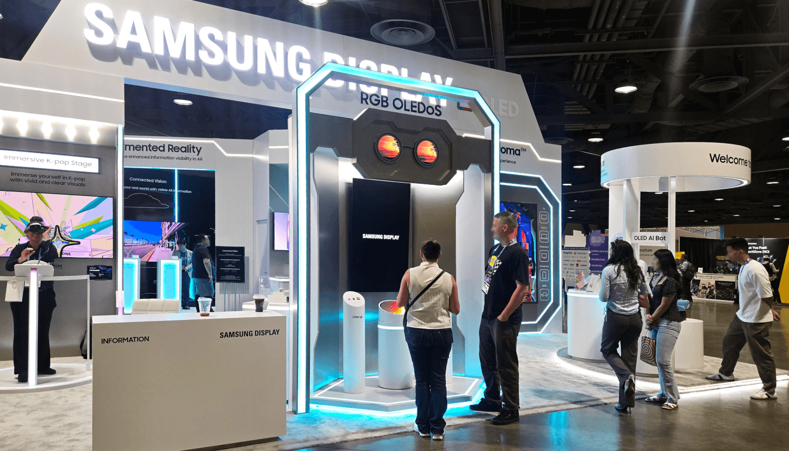 Samsung Display's latest RGB OLEDoS and 3D OLED tech dazzles
