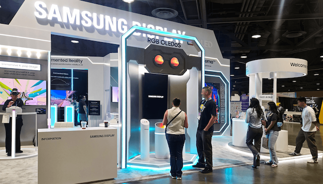 Samsung Display's latest RGB OLEDoS and 3D OLED tech dazzles