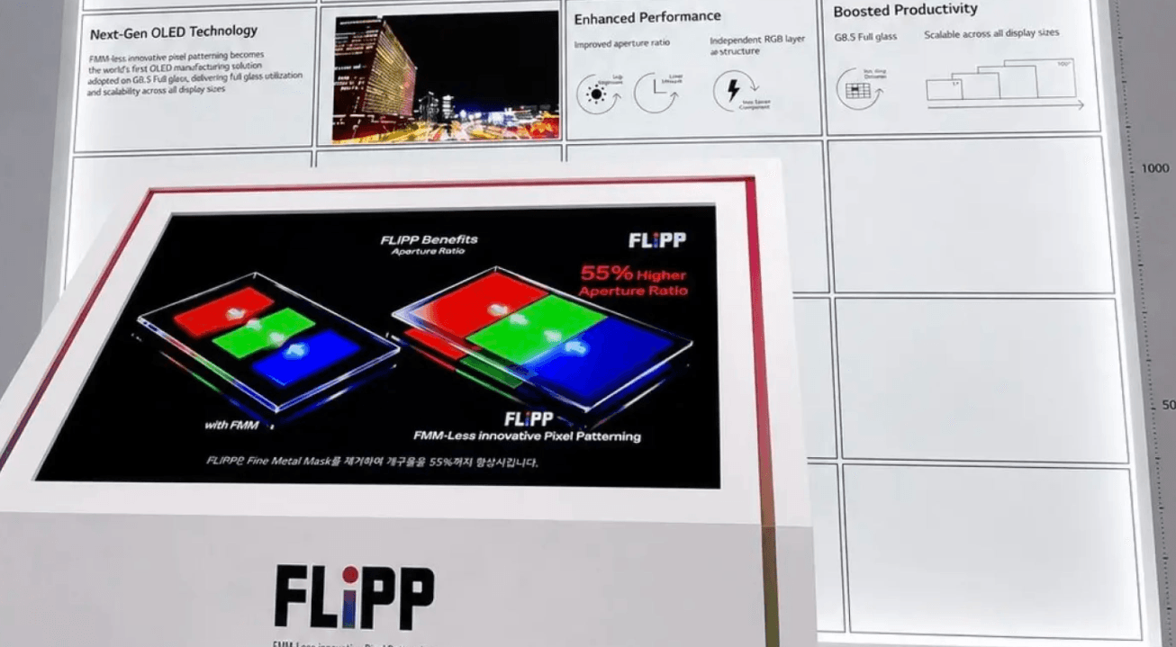 LG Display FLiPPs OLED on its head with its maskless deposition tech