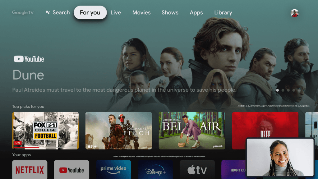Android TV 14's PiP mode will be limited to just a handful of apps