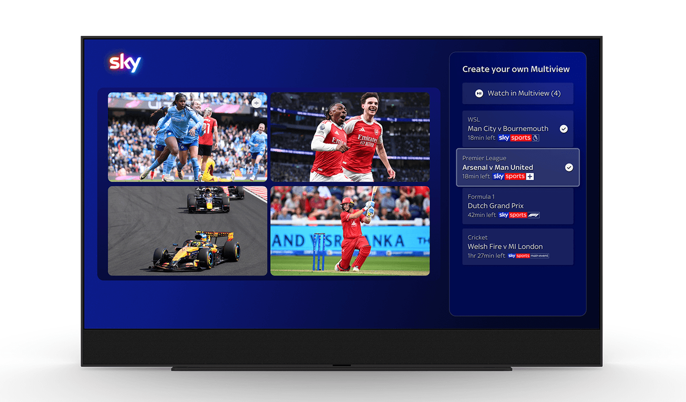 Sky is letting you watch up to 4 live games at once with Your Multiview