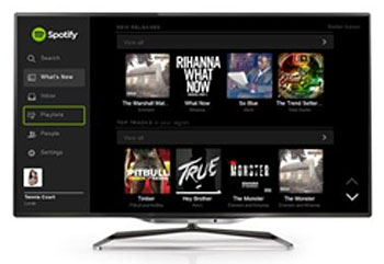 Spotify app on Philips TV