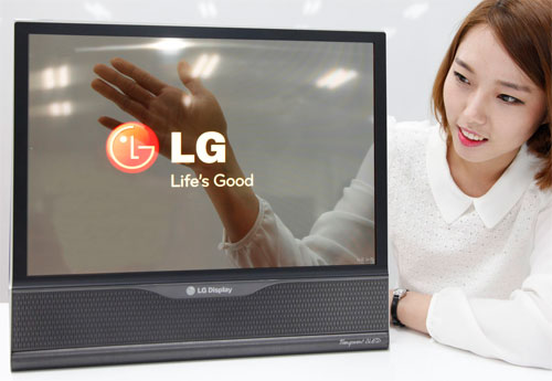 LG transparent OLED