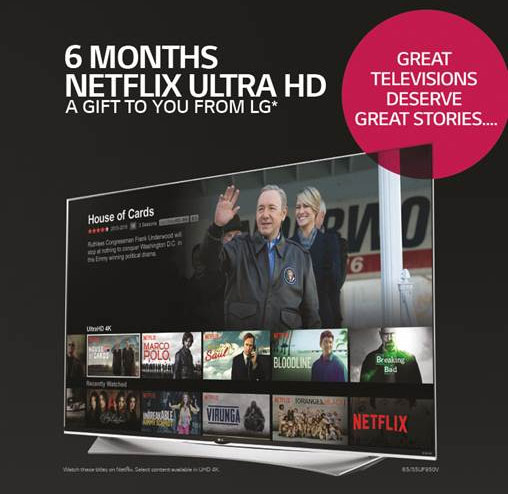 LG Netflix promotion