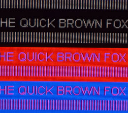 Fine text on RGB TV