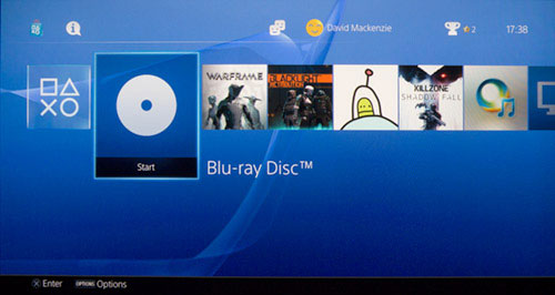 PlayStation 4 Blu-ray app