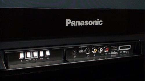 Front inputs on Panasonic TH50PZ81B
