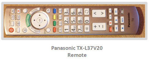 Remote control for TX-L37V20B