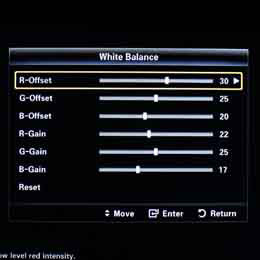 [White Balance] menu