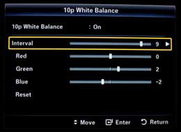 [10p White Balance] menu