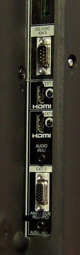 HDMI inputs