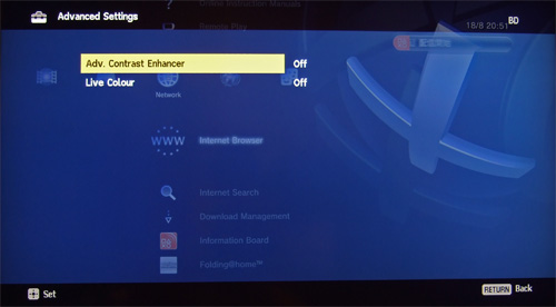 Advanced Picture Menu