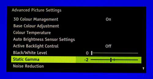 Toshiba 32SL753B [Advanced Picture Settings] menu