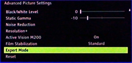 Advanced picture settings page 2