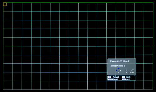 LCD alignment