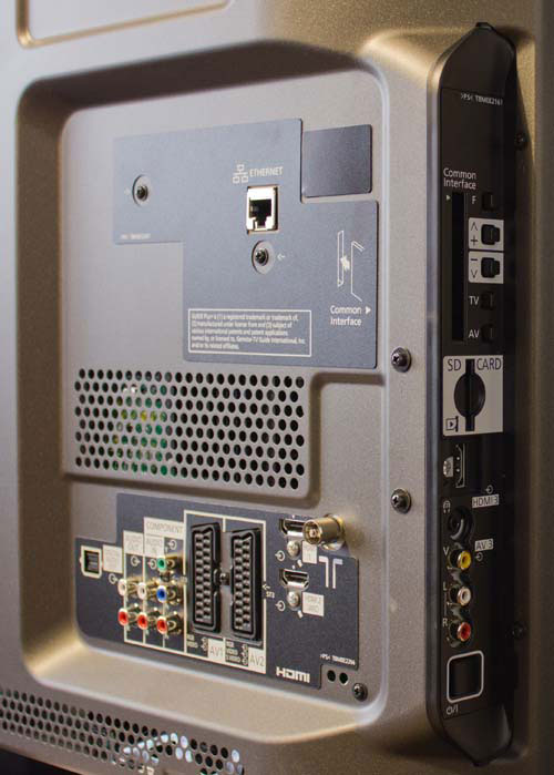 Connections on Panasonic TX-P50S20B