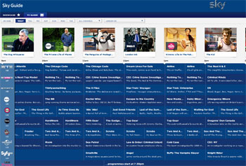 Sky TV guide