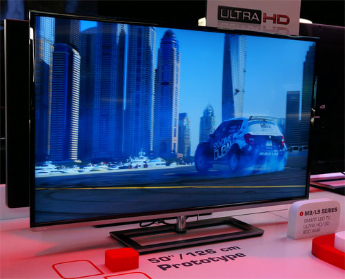 Toshiba's 50in 4K TV prototype