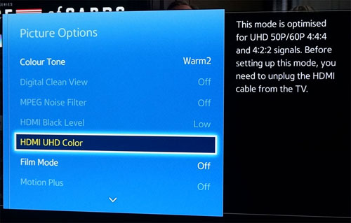 [HDMI UHD Color]
