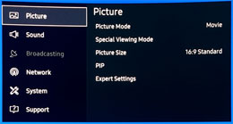 Picture menu